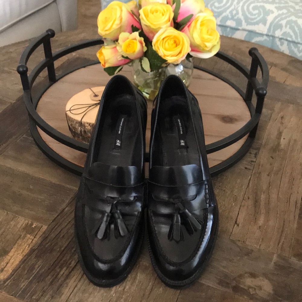 H&M Men’s Size8 Black Loafers